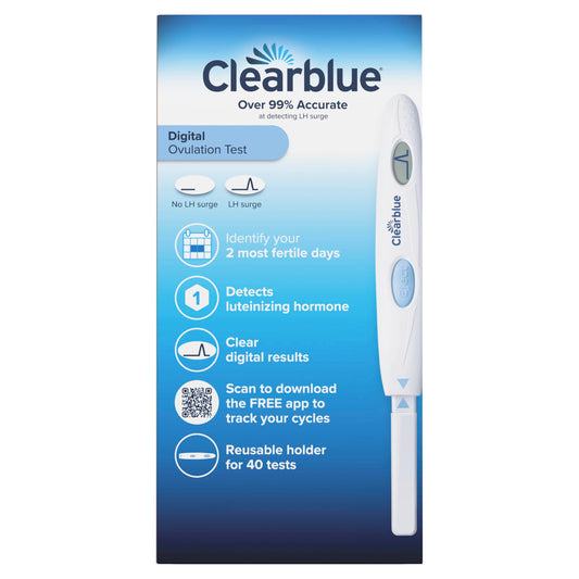 Clearblue tira de ovulación en envoltura individual para pruebas higiénicas
