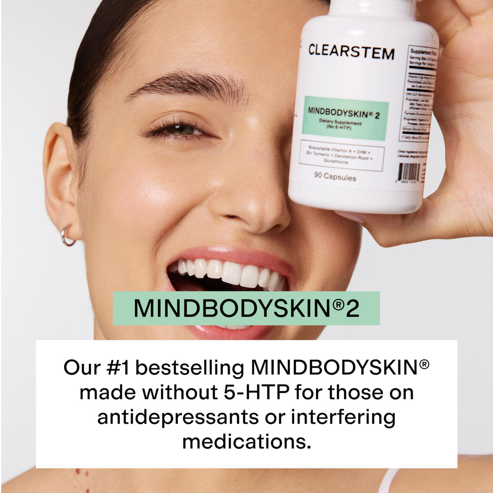 CLEARSTEM etiqueta en detalle con ingredientes clave y transparencia en la fórmula