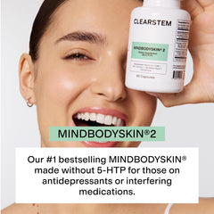 CLEARSTEM etiqueta en detalle con ingredientes clave y transparencia en la fórmula