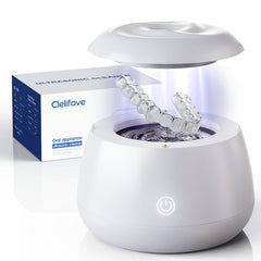 Clelifove pod frontal blanco mostrando diseño compacto y beneficios de limpieza