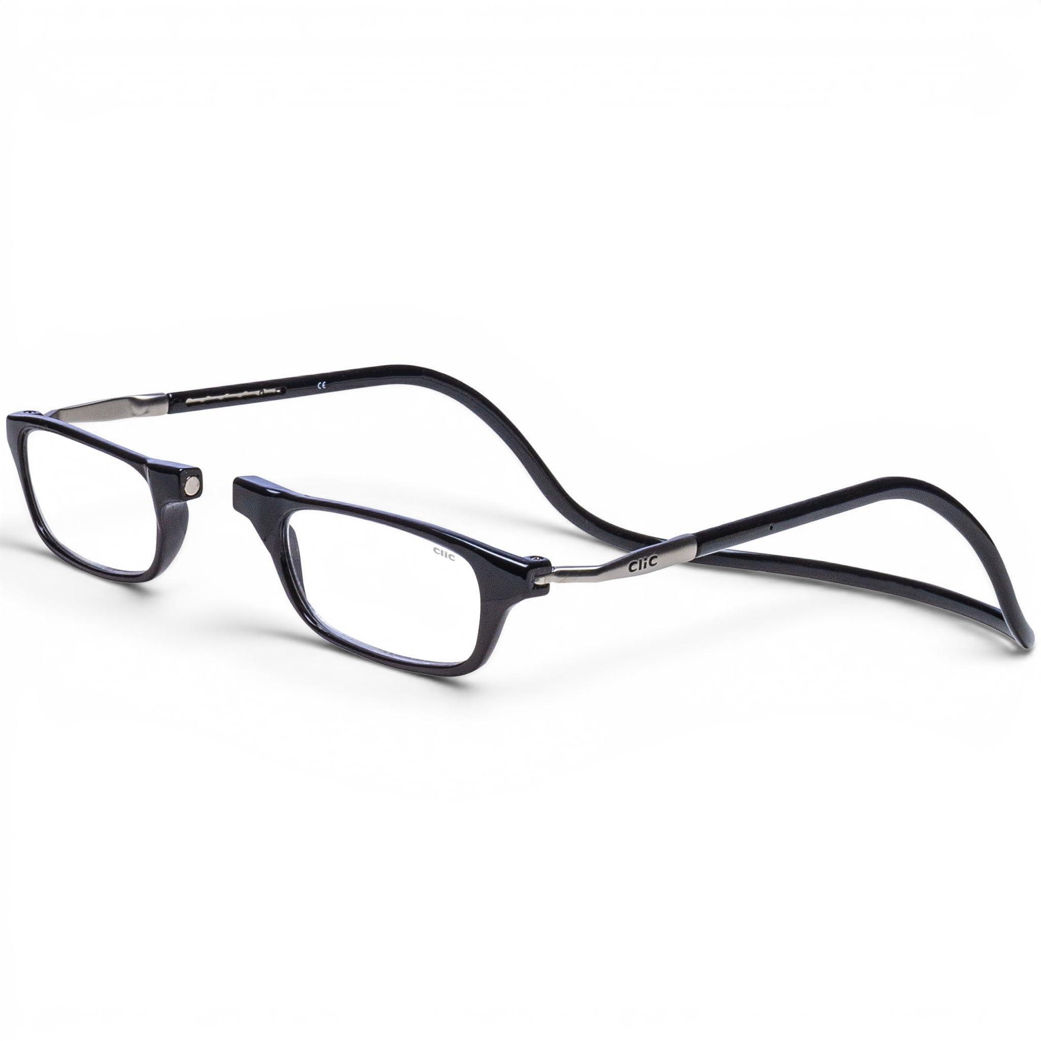 Gafas Clic vista frontal mostrando el cierre magnético y accesibilidad inmediata