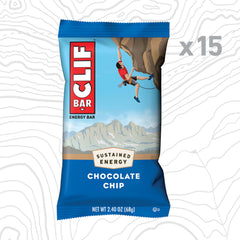 CLIF Bar barra abierta mostrando relleno y textura, listo para consumir