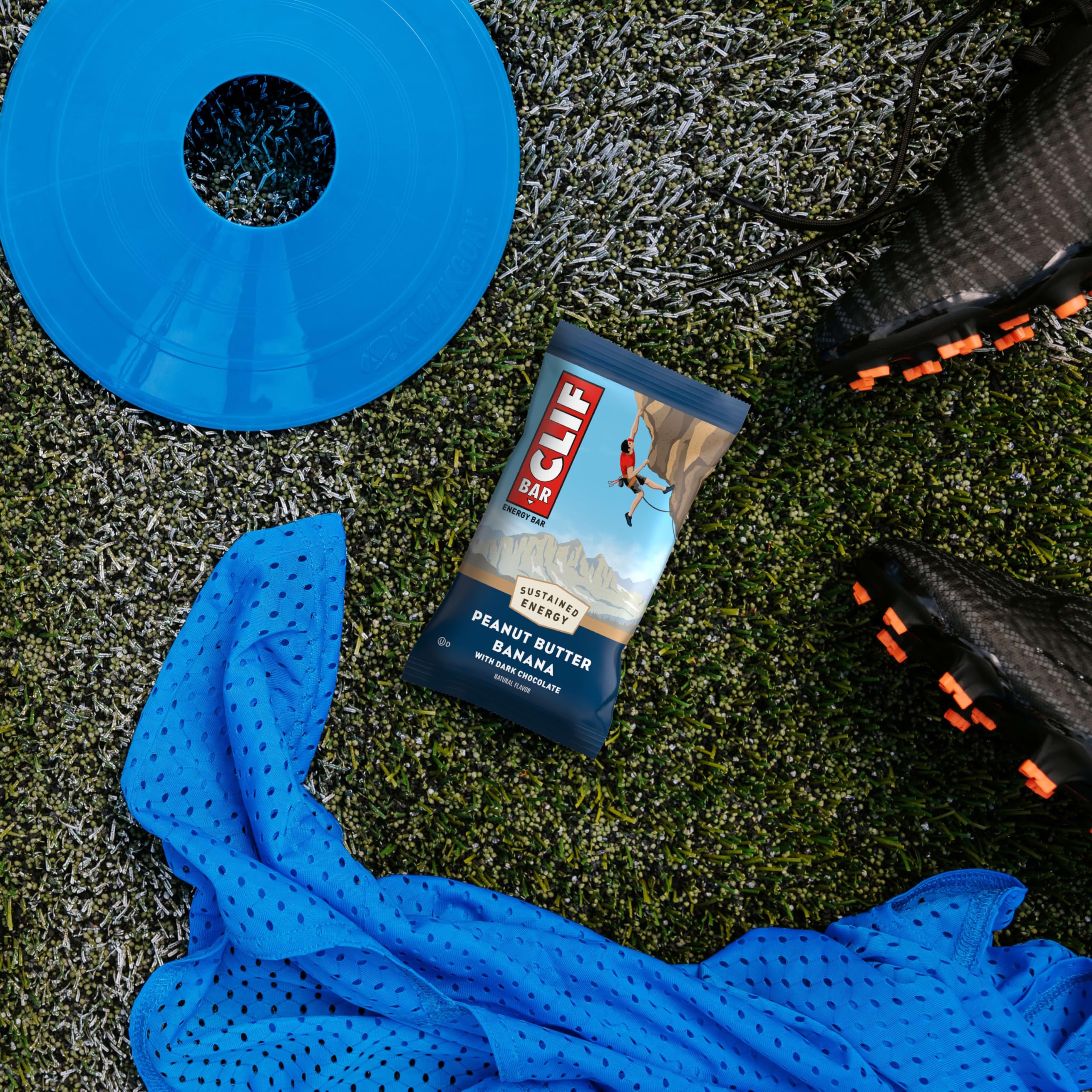 CLIF Bar comparación en mano para ver el tamaño y control de porciones