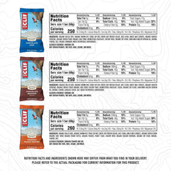 CLIF Bar barra en la palma para comparar tamaño y porción práctica