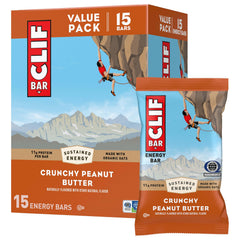 CLIF Bar vista frontal del paquete que facilita transporte y energía