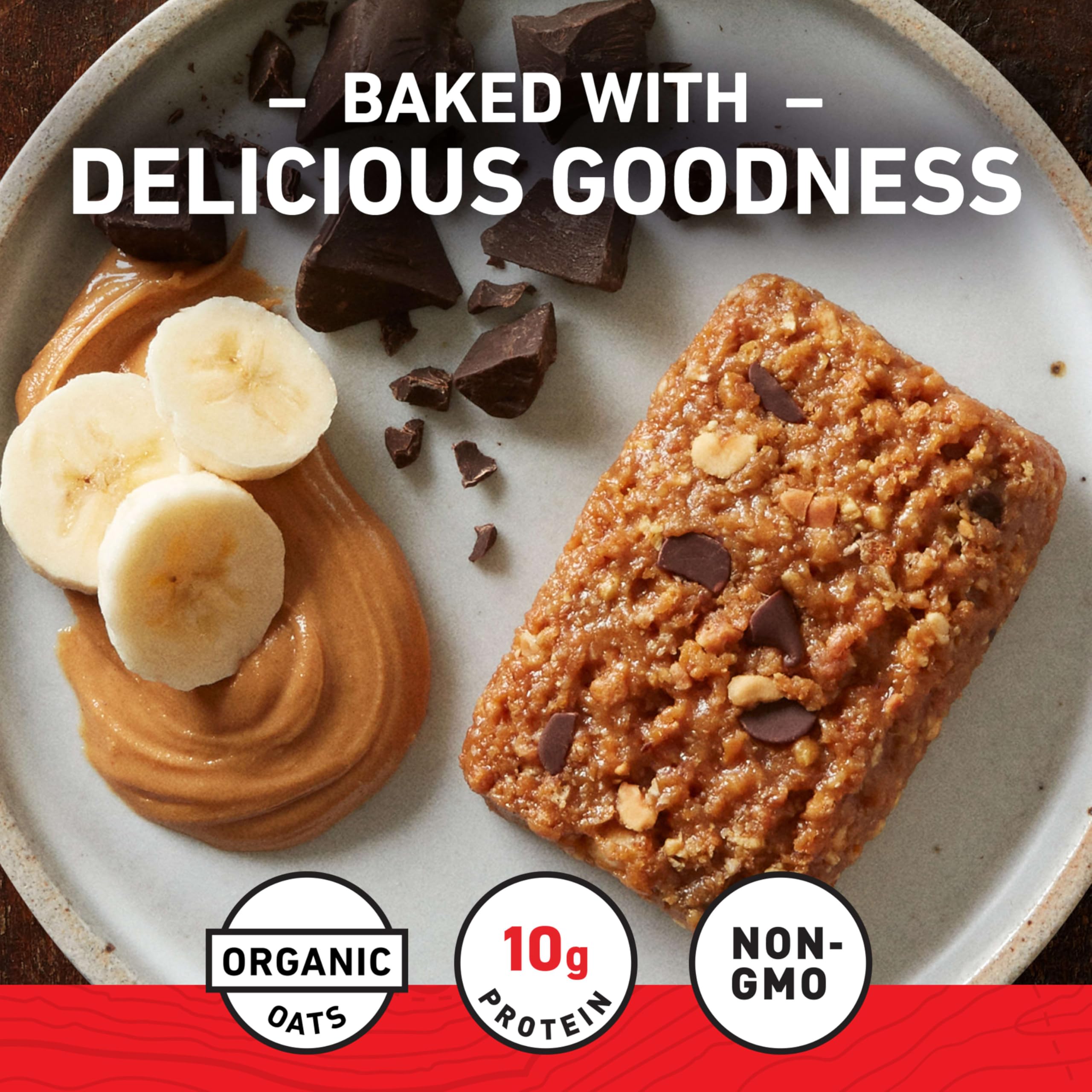 CLIF Bar trozos de chocolate oscuro en primer plano mejoran sabor y energía