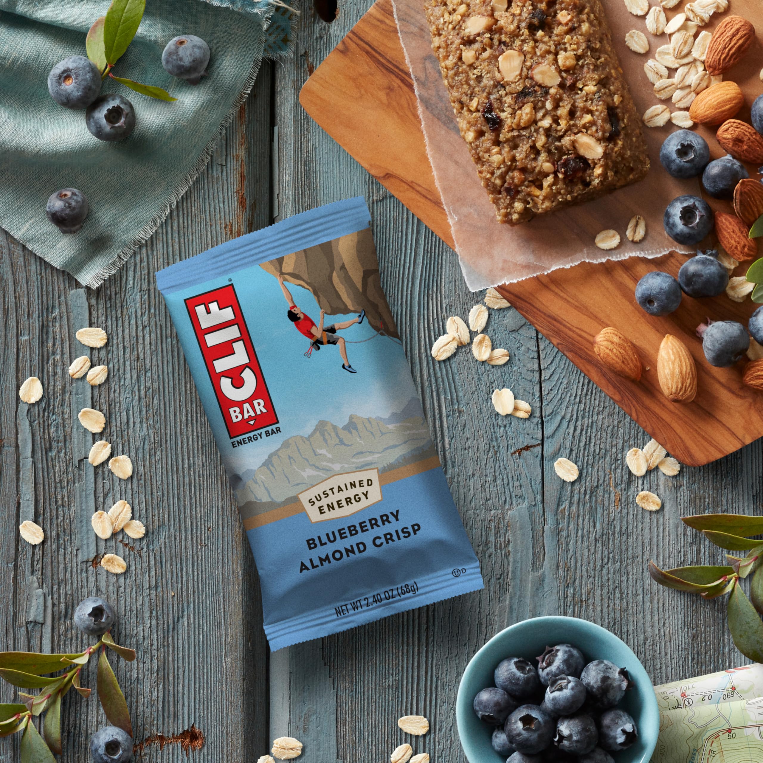 CLIF Bar en mochila de senderismo listo como snack de confianza