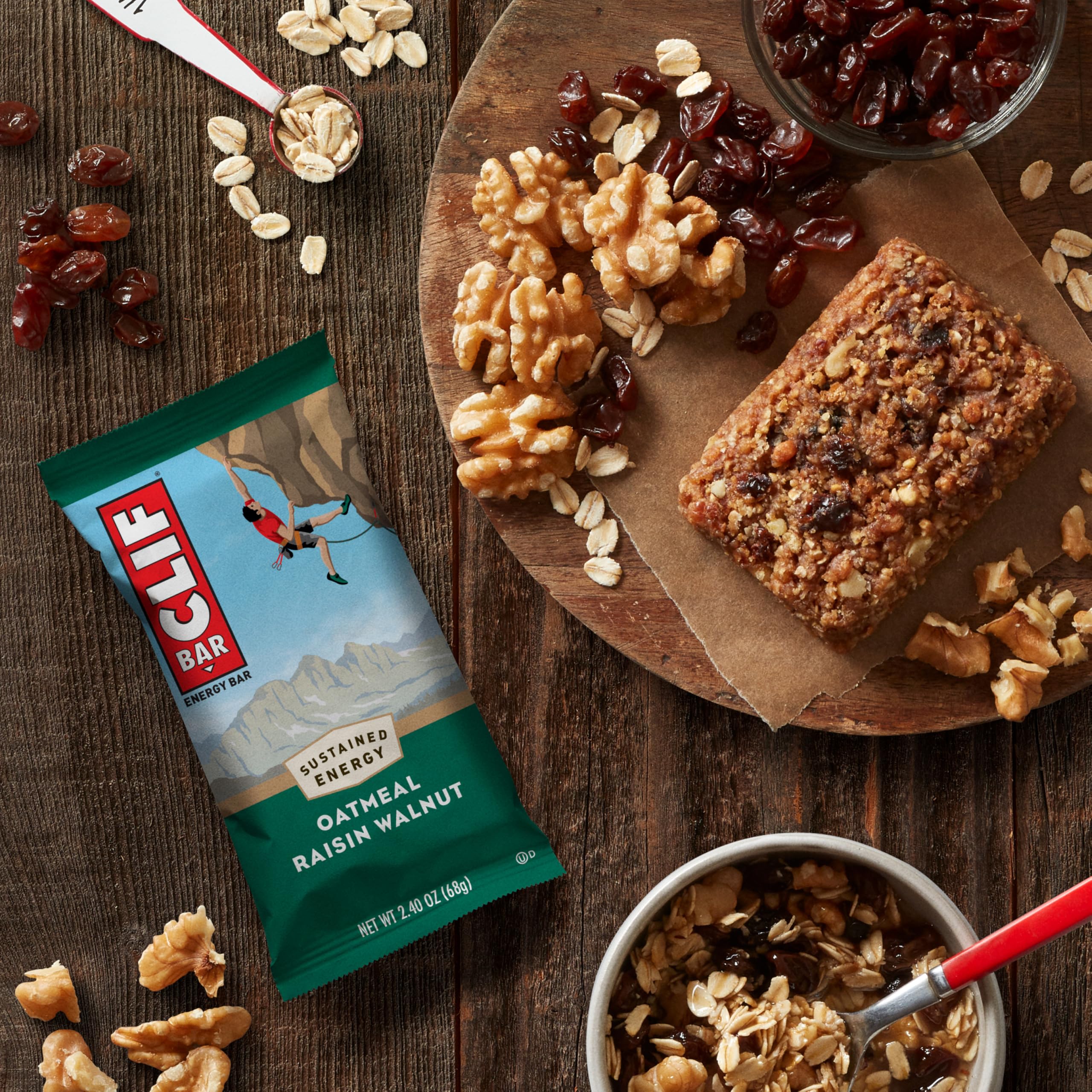 CLIF Bar etiqueta nutricional clara para controlar proteínas y calorías
