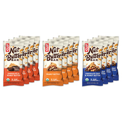 CLIF Bar frente del paquete mostrando variedad y conveniencia