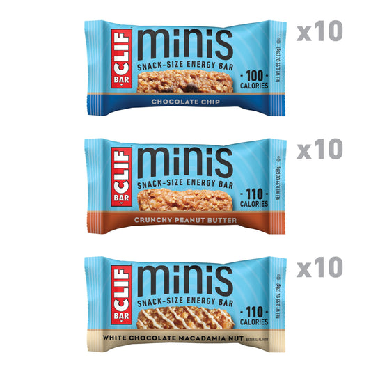 CLIF Bar Minis primer plano de textura de avena orgánica para energía