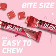 Clif Bloks en uso por ciclista durante salida para recarga energética