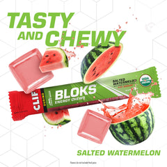 CLIF Bar envase abierto con bloques listos para consumir durante entrenamiento