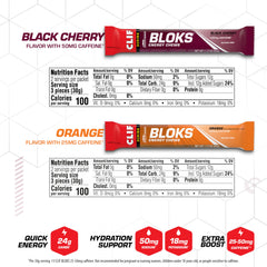 Clif Bloks sobre abierto con cubos visibles y consumo inmediato