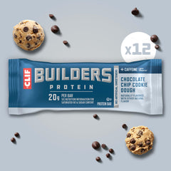 CLIF BUILDERS barra en mano para mostrar tamaño y portabilidad