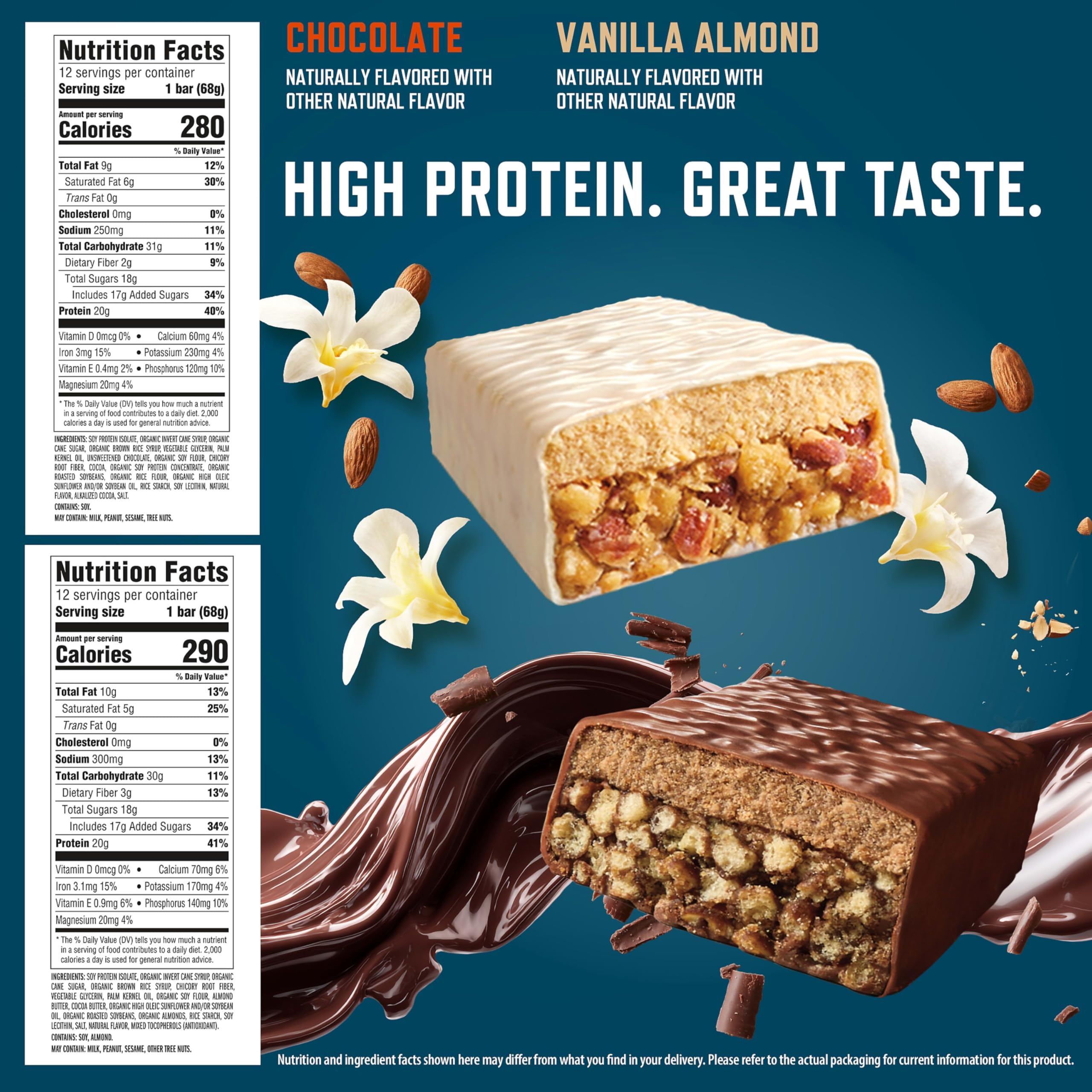 CLIF BUILDERS barra cortada revelando interior denso y nutritivo