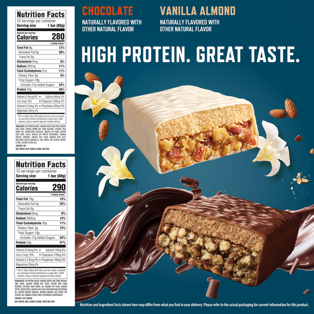 CLIF BUILDERS barra cortada revelando interior denso y nutritivo