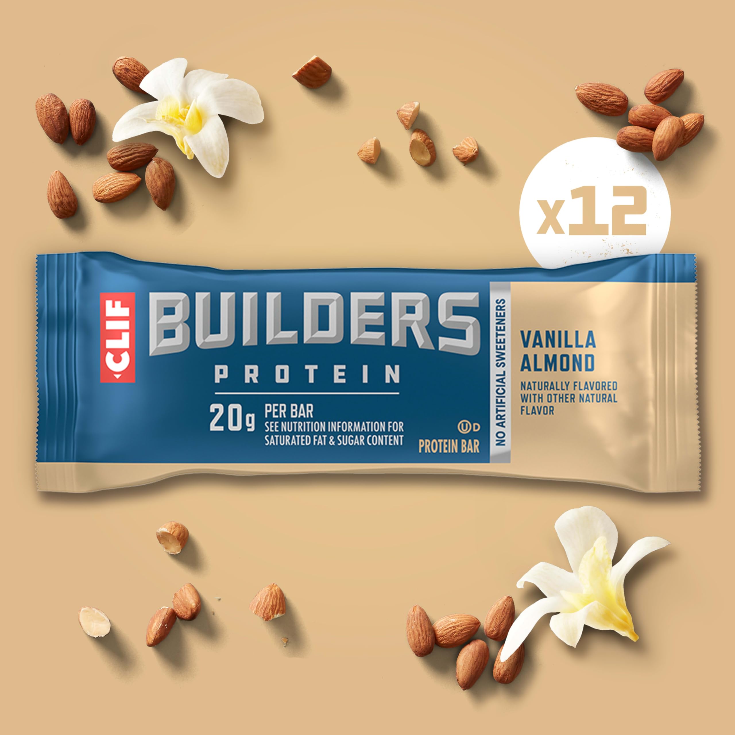 CLIF BUILDERS barrita en bolsa individual ideal para llevar al gimnasio o viaje