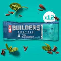CLIF BUILDER'S envase individual en mano ideal para llevar al entrenamiento