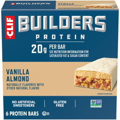 Mondelez CLIF BUILDERS frente del empaque muestra 20 g proteína y beneficios