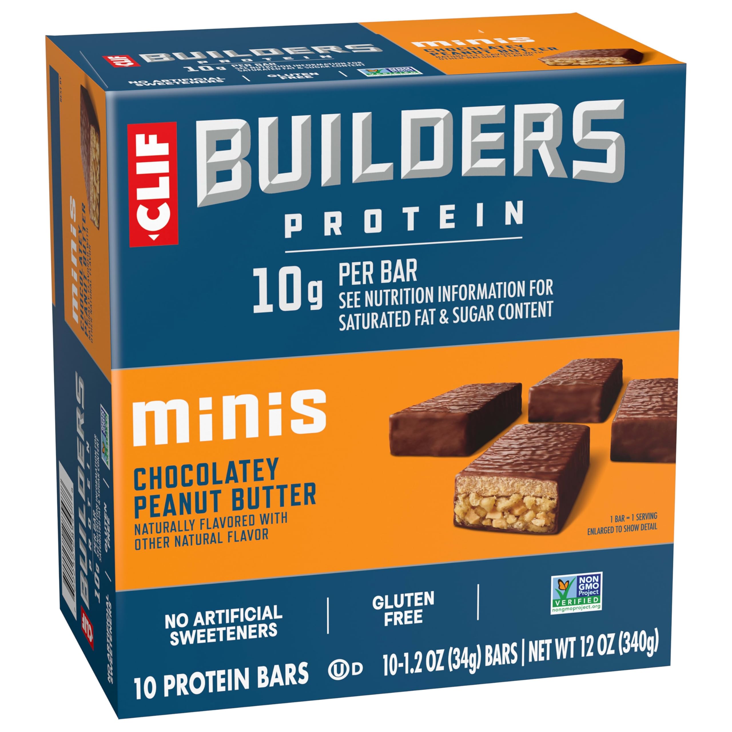 CLIF Bar pack de 10 unidades ideal para almacenamiento y uso
