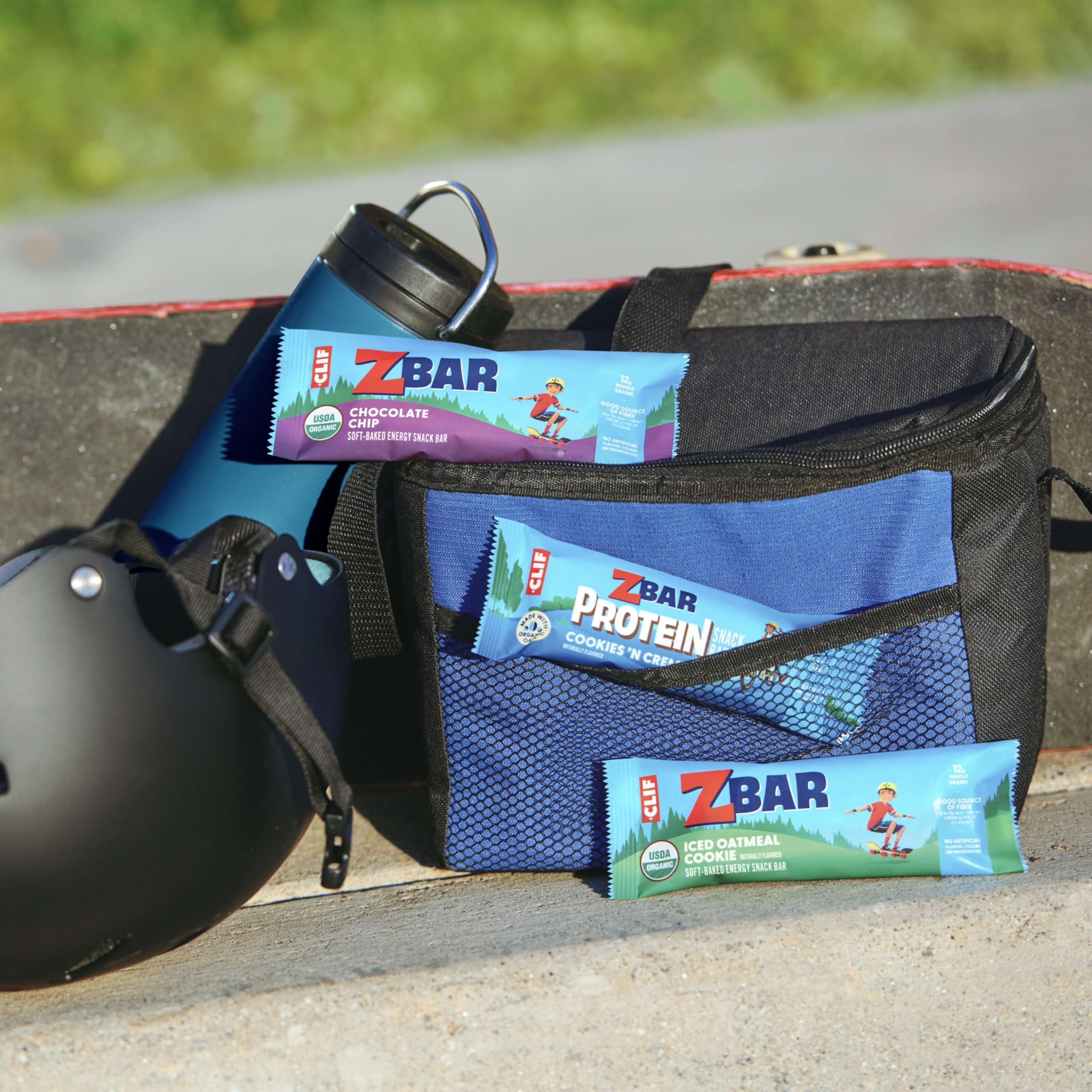 Clif Kid ZBar snack en picnic al aire libre para meriendas activas