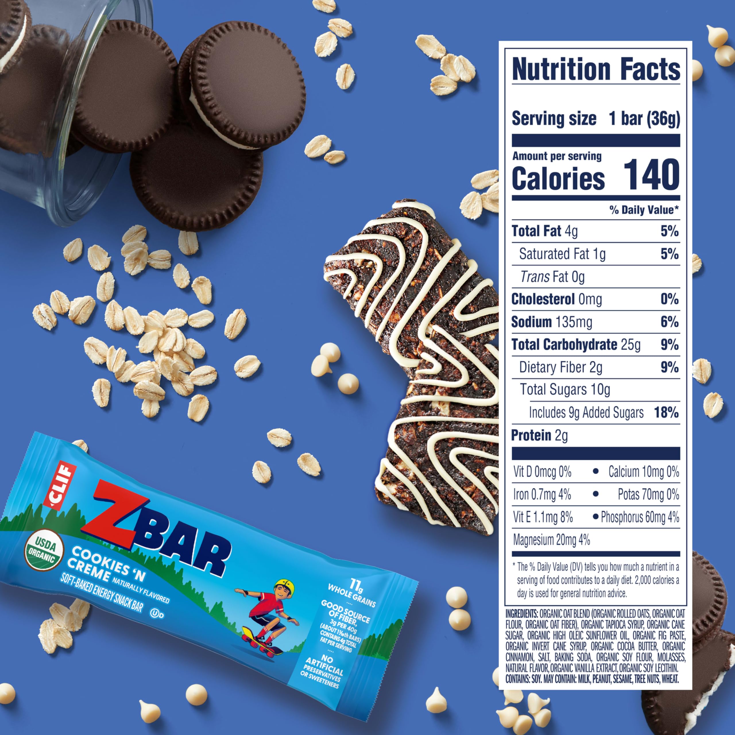 Clif Kid ZBar barra individual abierta lista para comer, práctico para lonchera