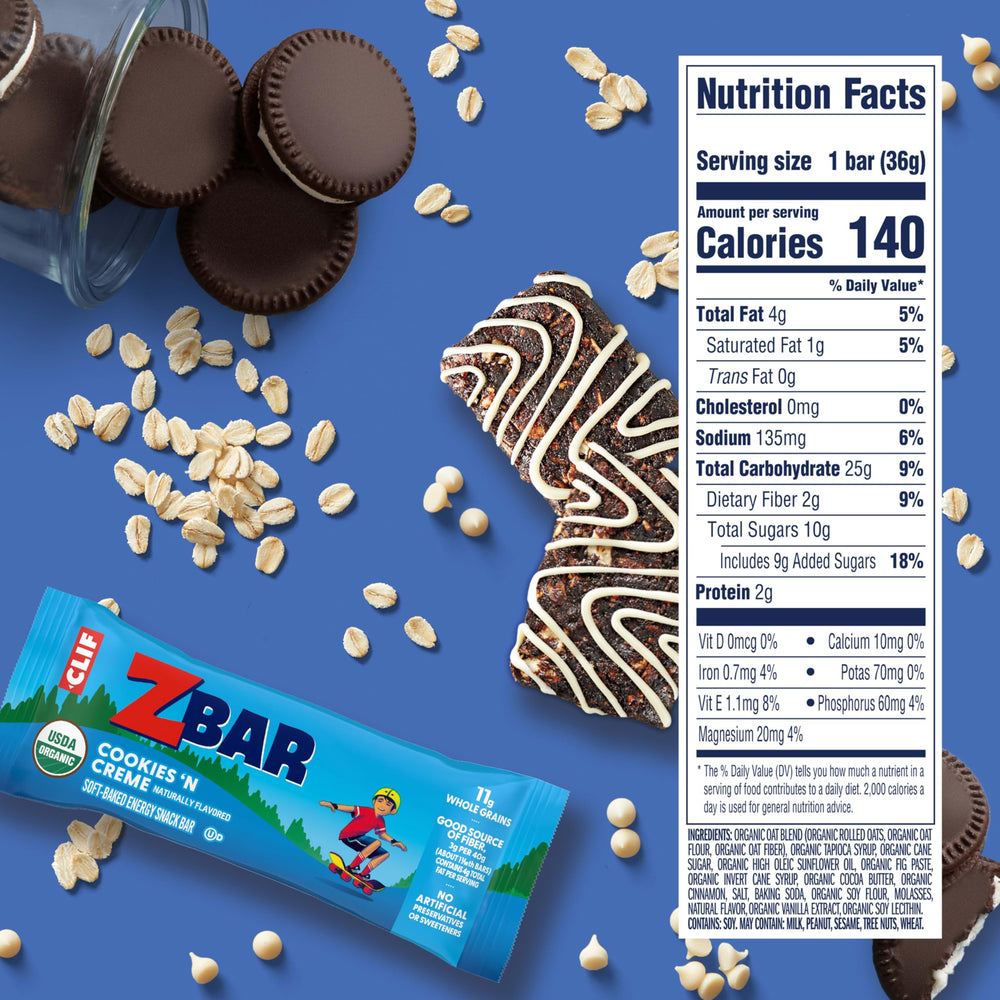 Clif Kid ZBar barra individual abierta lista para comer, práctico para lonchera
