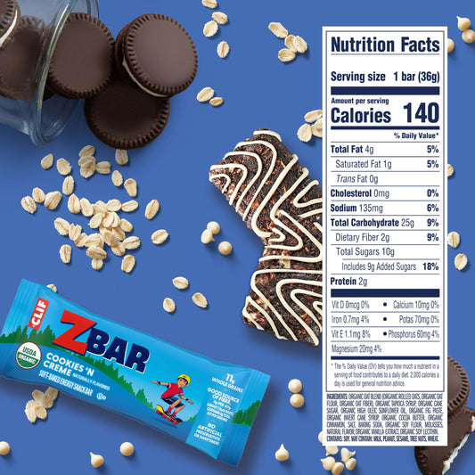 Clif Kid ZBar barra individual abierta lista para comer, práctico para lonchera