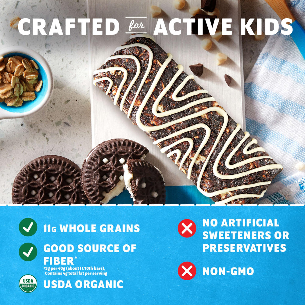 Clif Kid ZBar varias barras en una lonchera escolar, ideal para meriendas