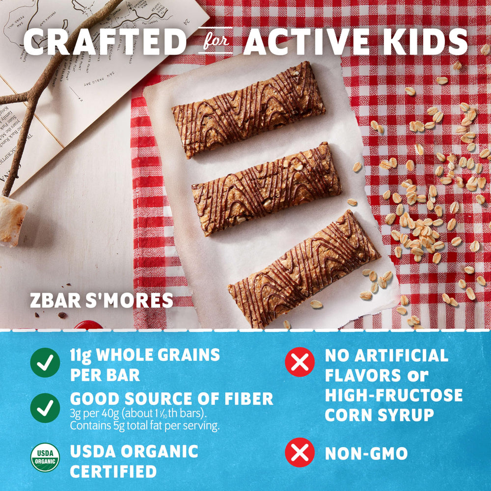 Clif Bar barra dentro de una lonchera escolar, lista para la merienda