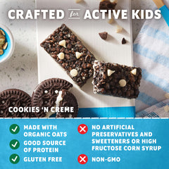Clif Kid ZBar ingredientes avena orgánica mostrando naturalidad