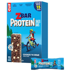 Clif Kid ZBar paquete frontal mostrando 15 barras y conveniencia