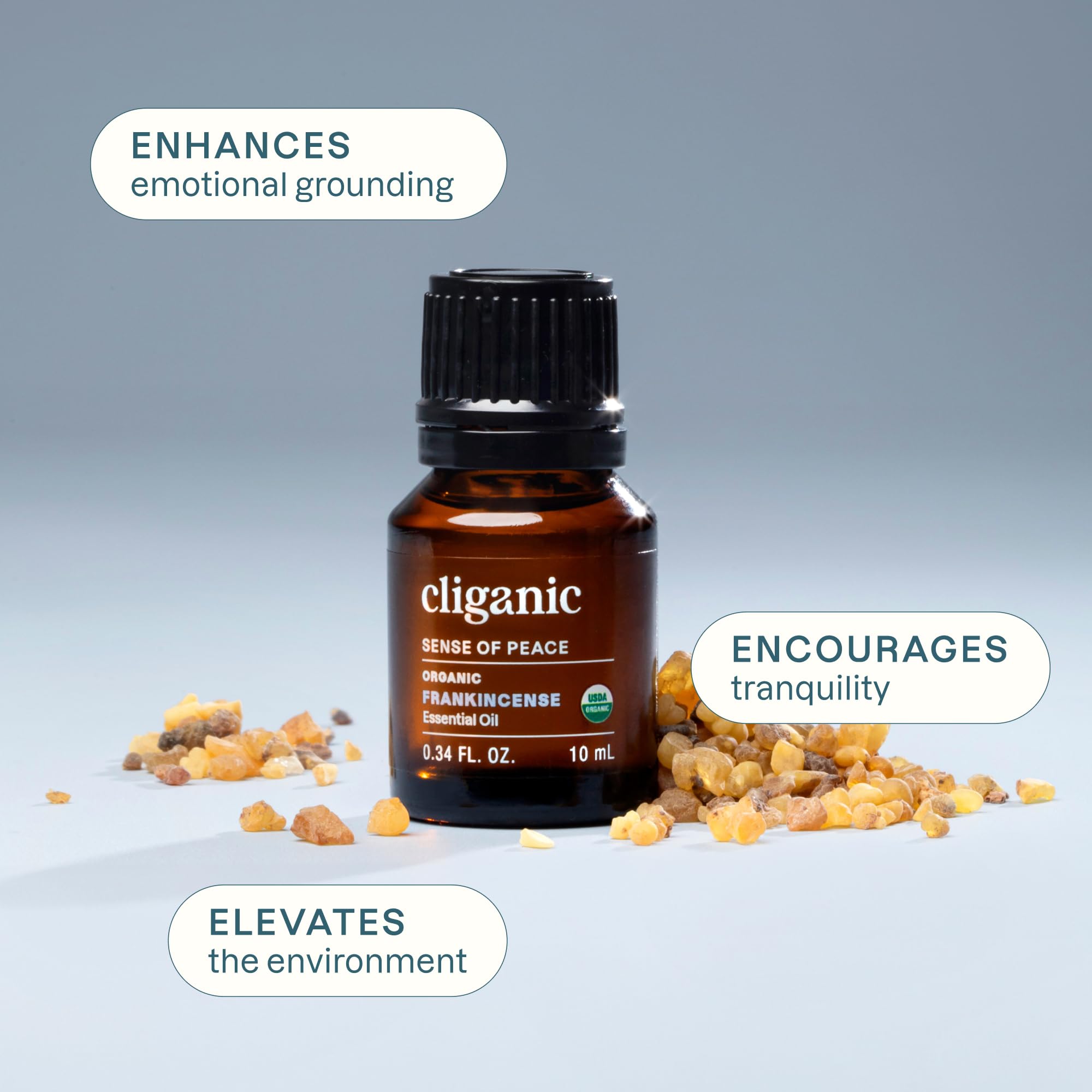 Cliganic gotero liberando aceite, control preciso y uso fácil