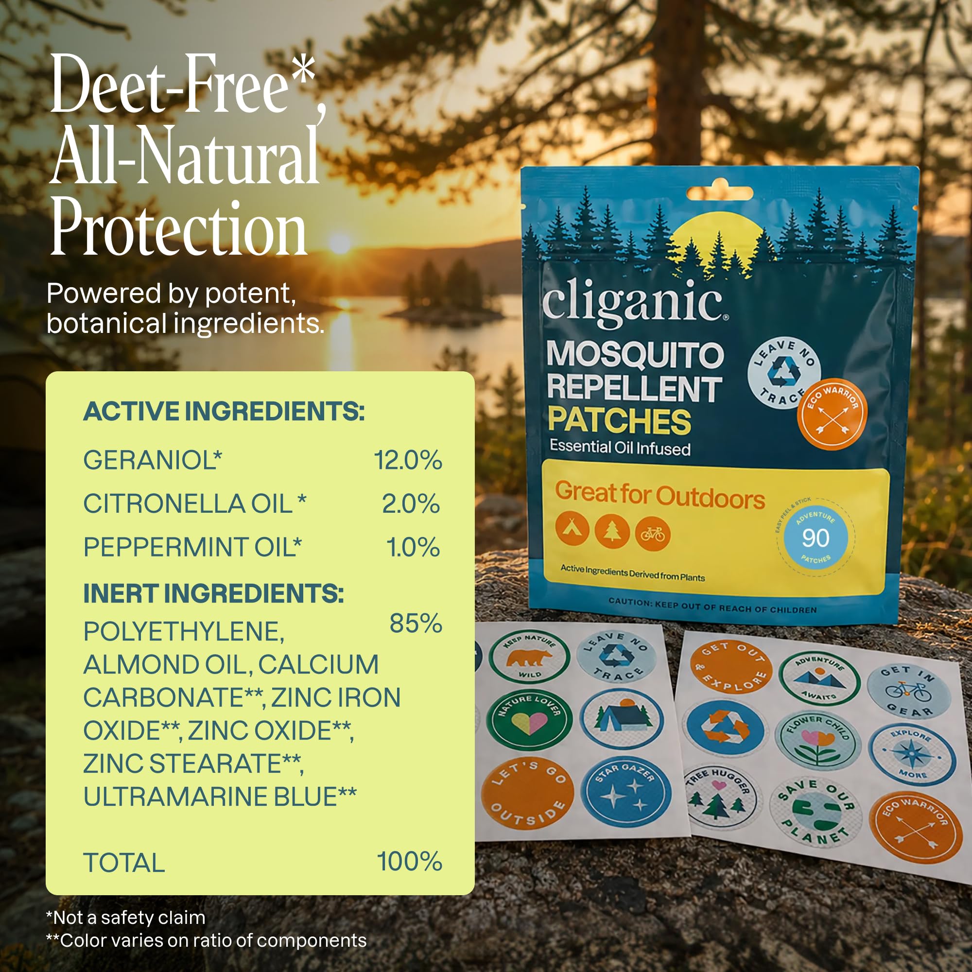 Cliganic caja con 80 unidades para viajes y aventuras prolongadas