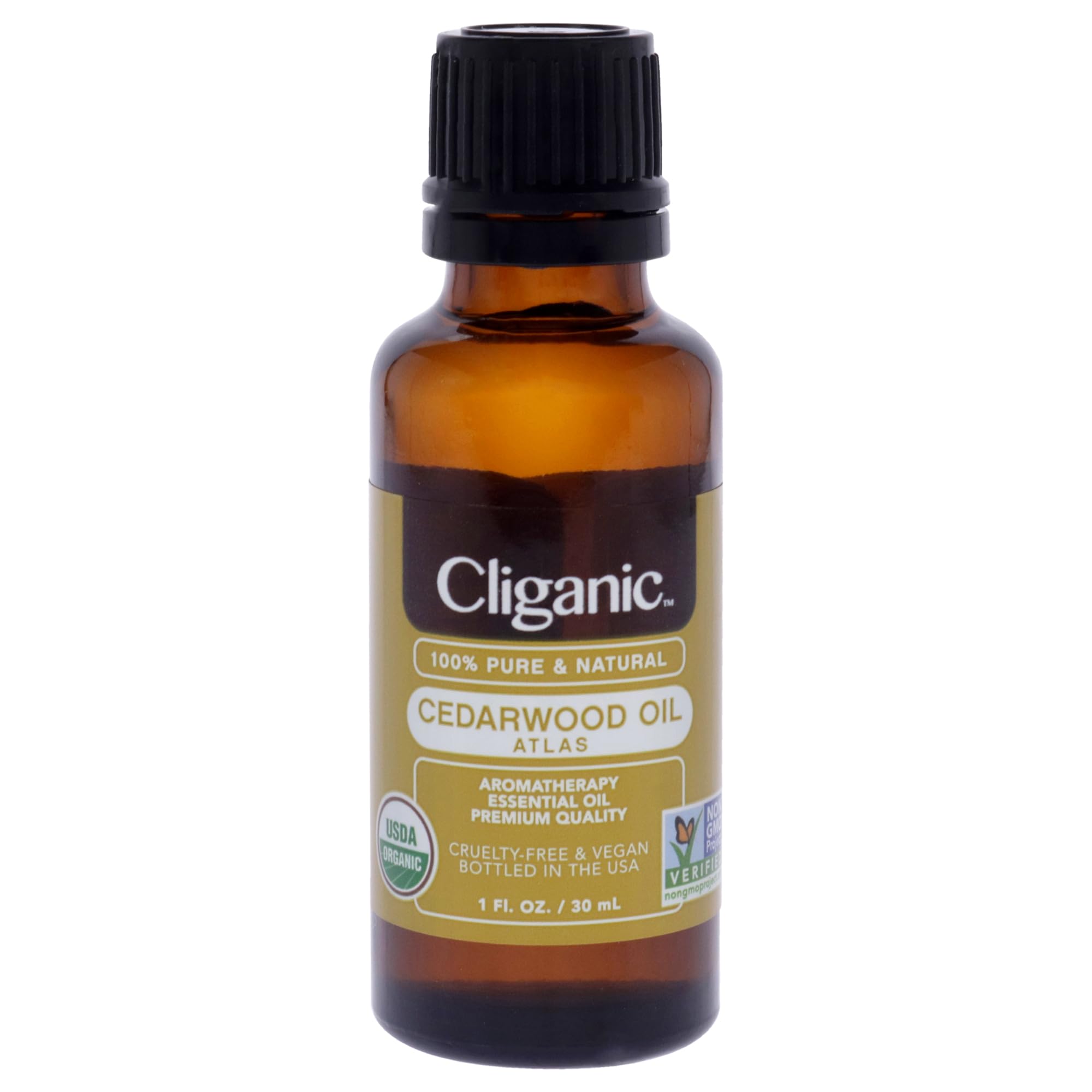 Cliganic primer plano textura del aceite de cedro para mezclas seguras