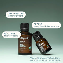 Cliganic detalle del cuello y gotero para dosificar con precisión y seguridad