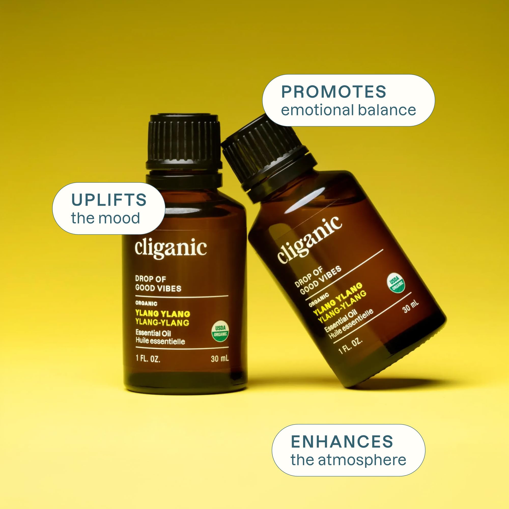 Cliganic etiqueta con certificaciones USDA y Non-GMO visibles