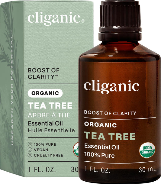 Cliganic frasco frontal mostrando etiqueta orgánica y confianza en calidad