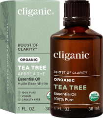 Cliganic frasco frontal mostrando etiqueta orgánica y confianza en calidad
