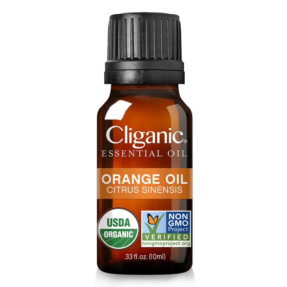 Aceite esencial de Naranja Dulce, ingrediente único y puro de Cliganic.