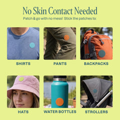 Cliganic parche pegado en mochila en exteriores para protección práctica