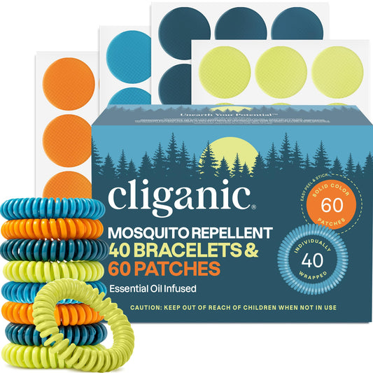 Cliganic pulsera frontal en empaque mostrando protección cómoda