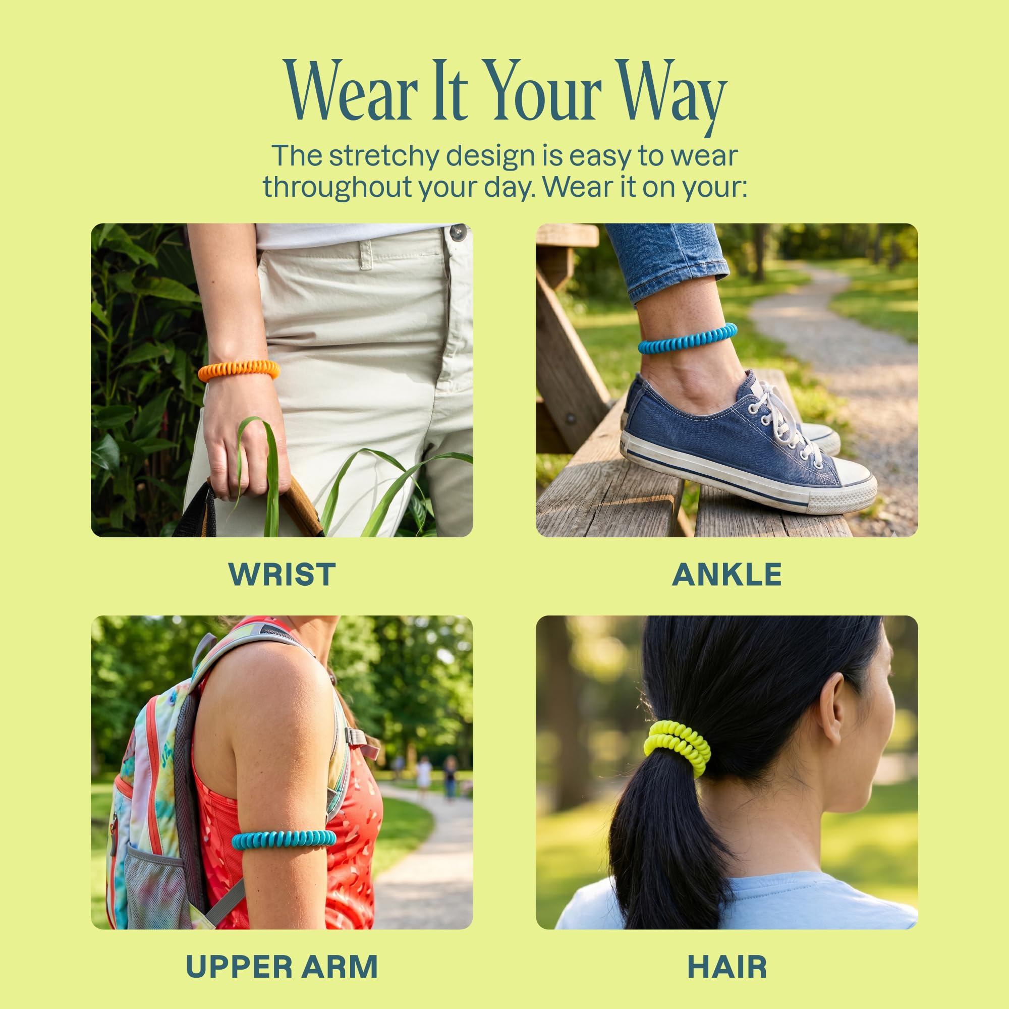 Cliganic pulsera en muñeca de adulto, ajuste flexible y visible