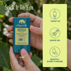 Cliganic textura sólida del stick que evita derrames y manchas