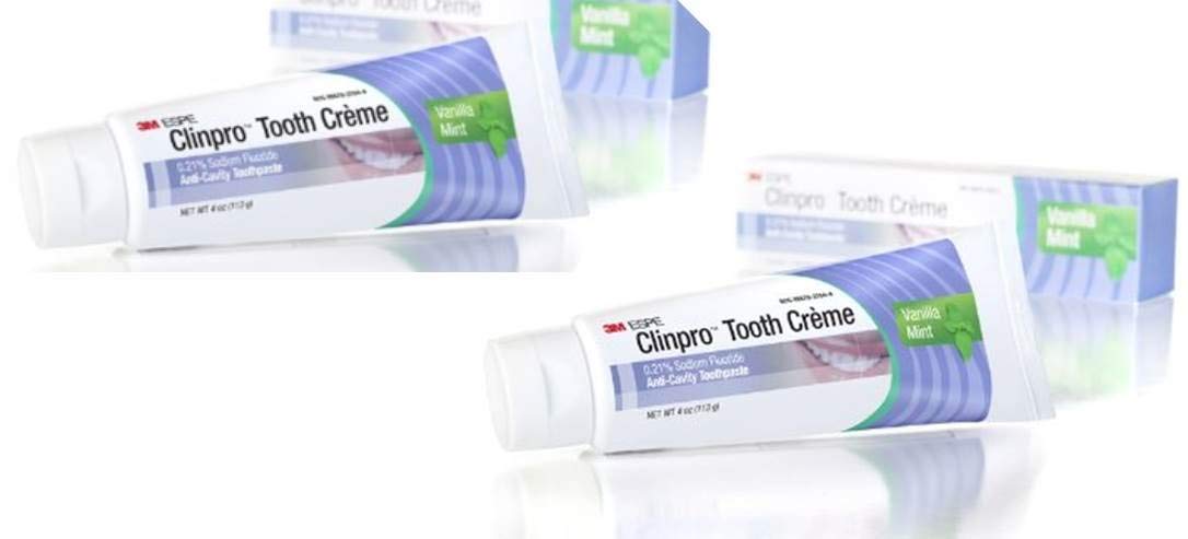 Clinpro empaque frontal pack de 2 mostrando fórmula y beneficio remineralizante