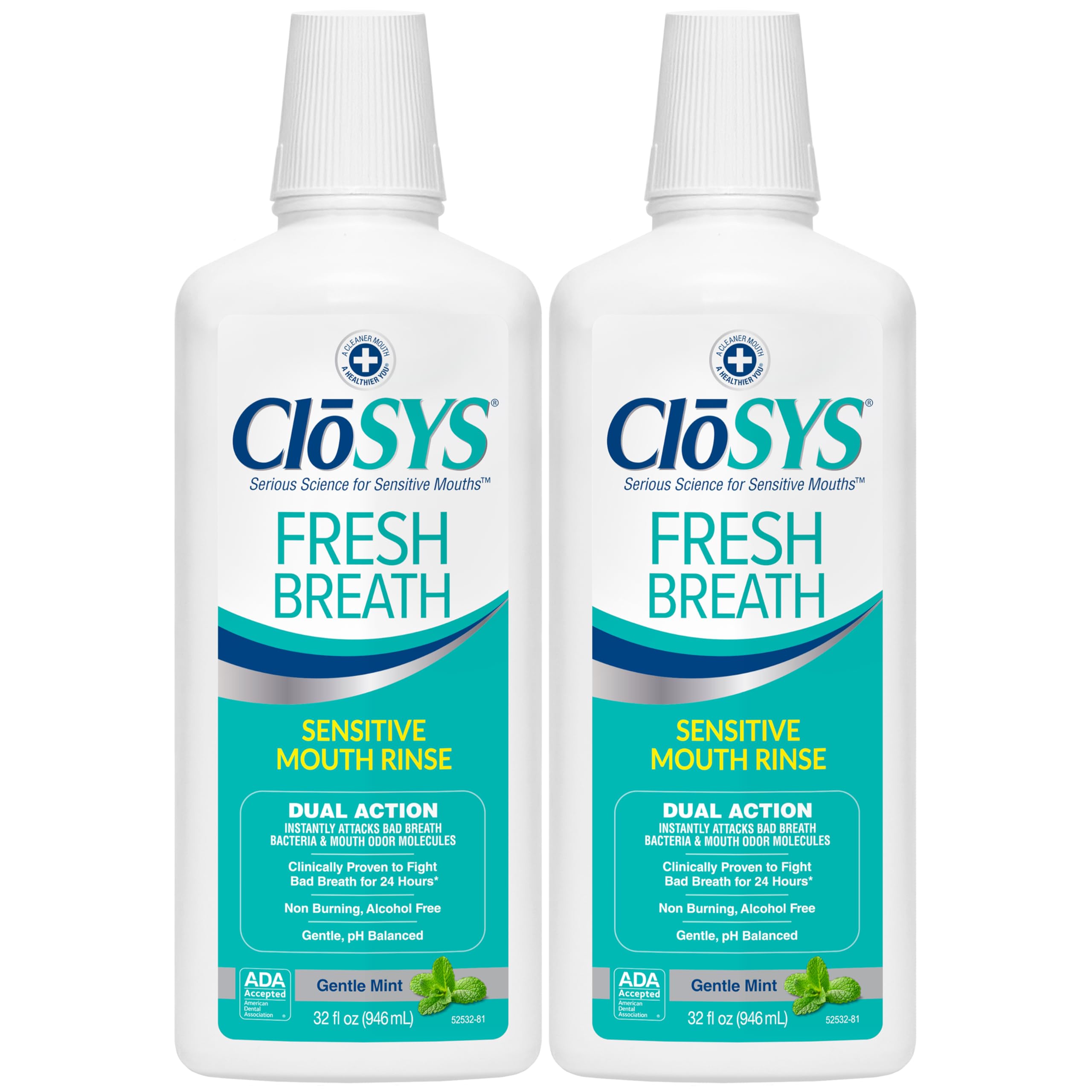 CloSYS frente del envase mostrando etiqueta y beneficio de frescura