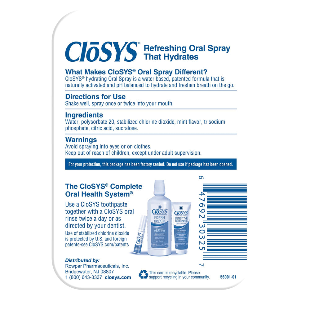 CloSYS spray en escena de viaje mostrando practicidad para desplazamientos