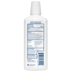 CloSYS botella en mano mostrando tamaño 32 oz y duración del producto