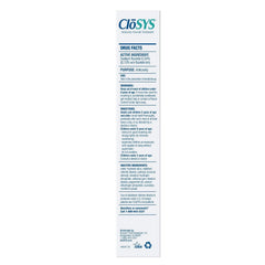 CloSYS detalle del tubo y textura de la pasta, suavidad para encías