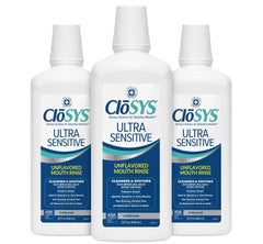 CloSYS frasco frontal pack de 3, limpieza suave y sin alcohol